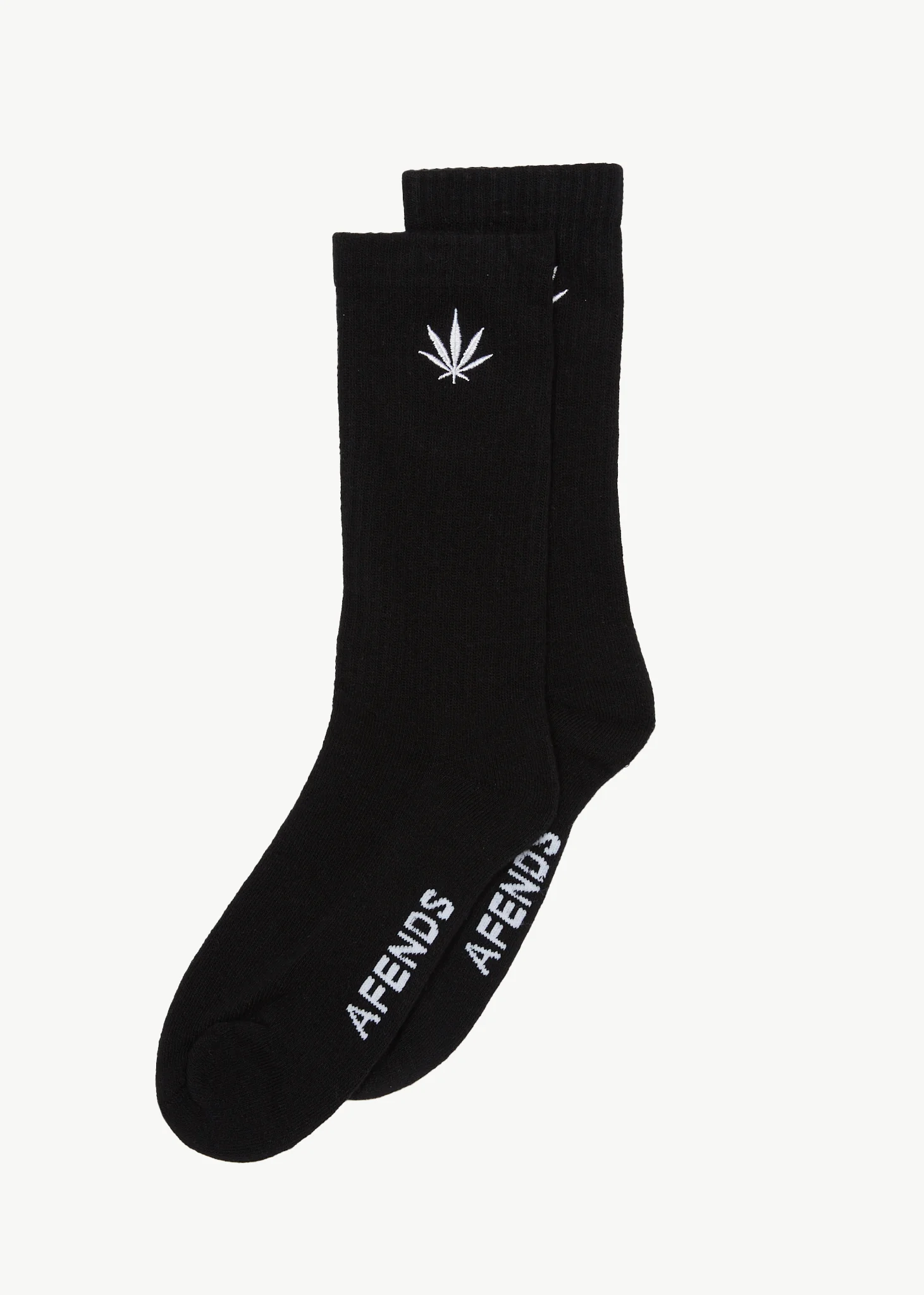 AFENDS Mens Happy - Socks One Pack - Black - Image 3