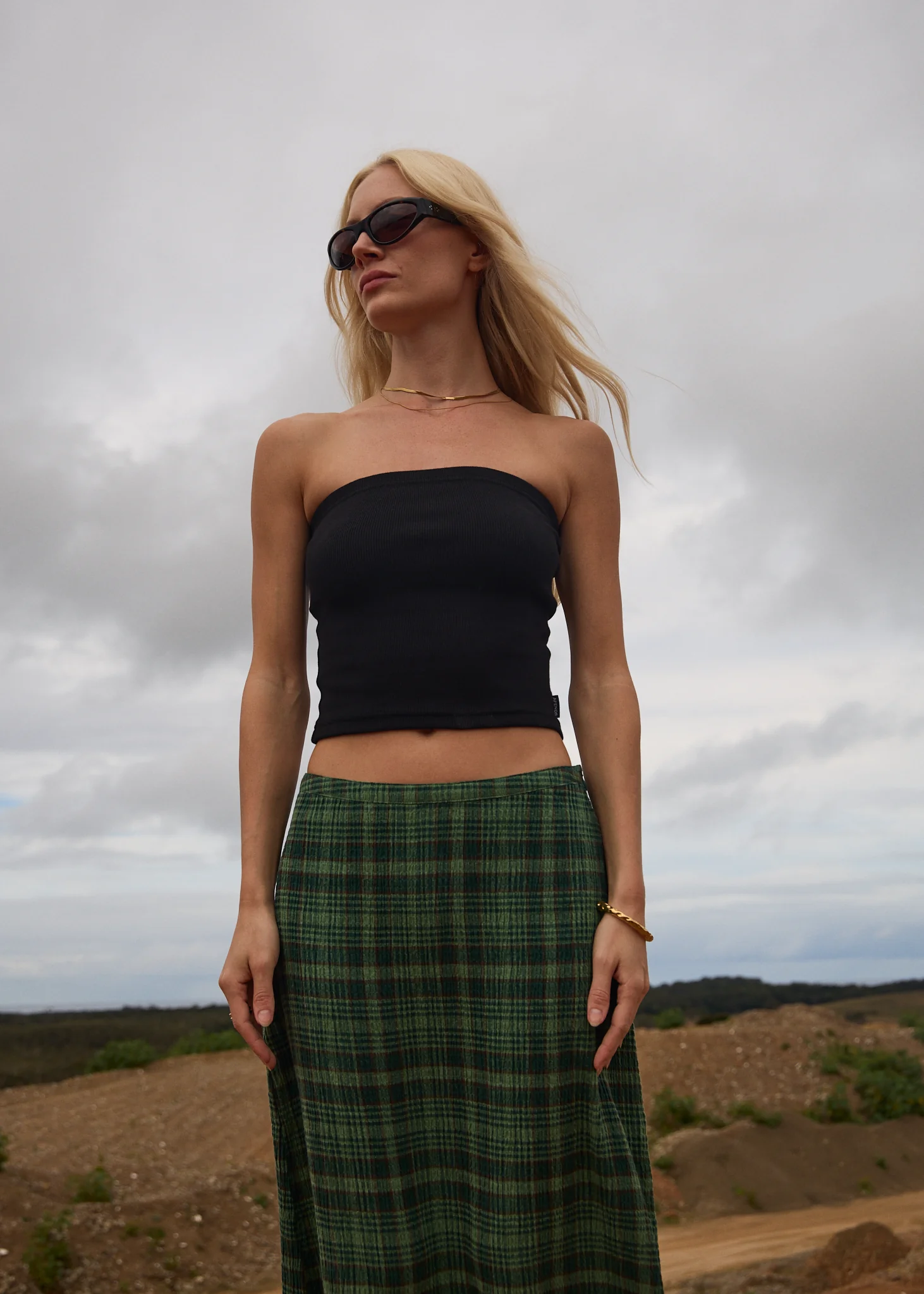 AFENDS Womens Jamie - Rib Tube Top - Black - Image 7