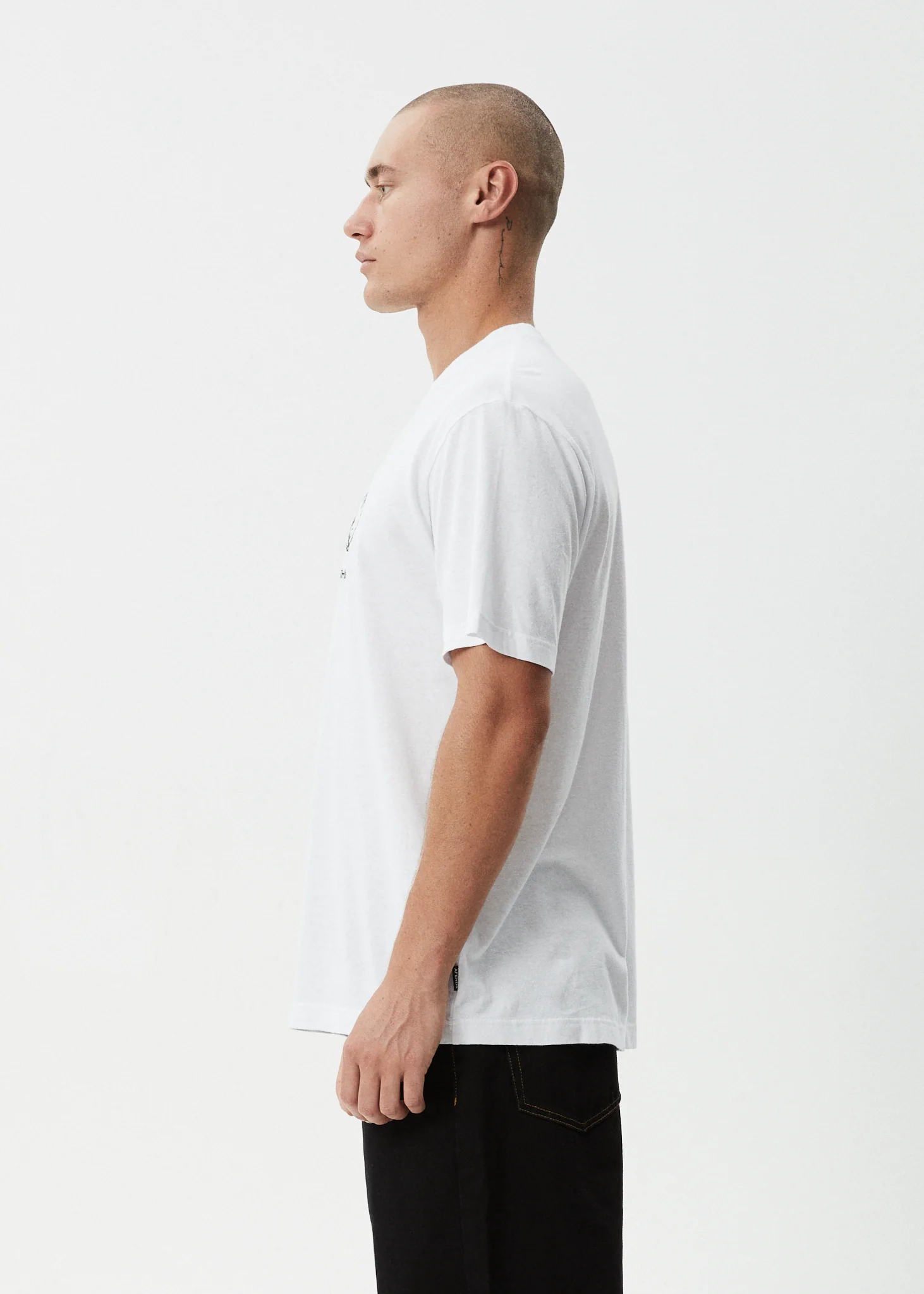 AFENDS Mens Dreamer - Retro Tee - White - Image 4