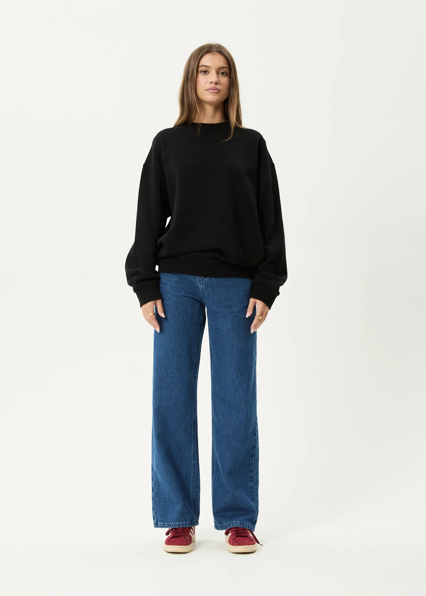 AFENDS Mens Genesis - Crew Neck Jumper - Black - Image 10