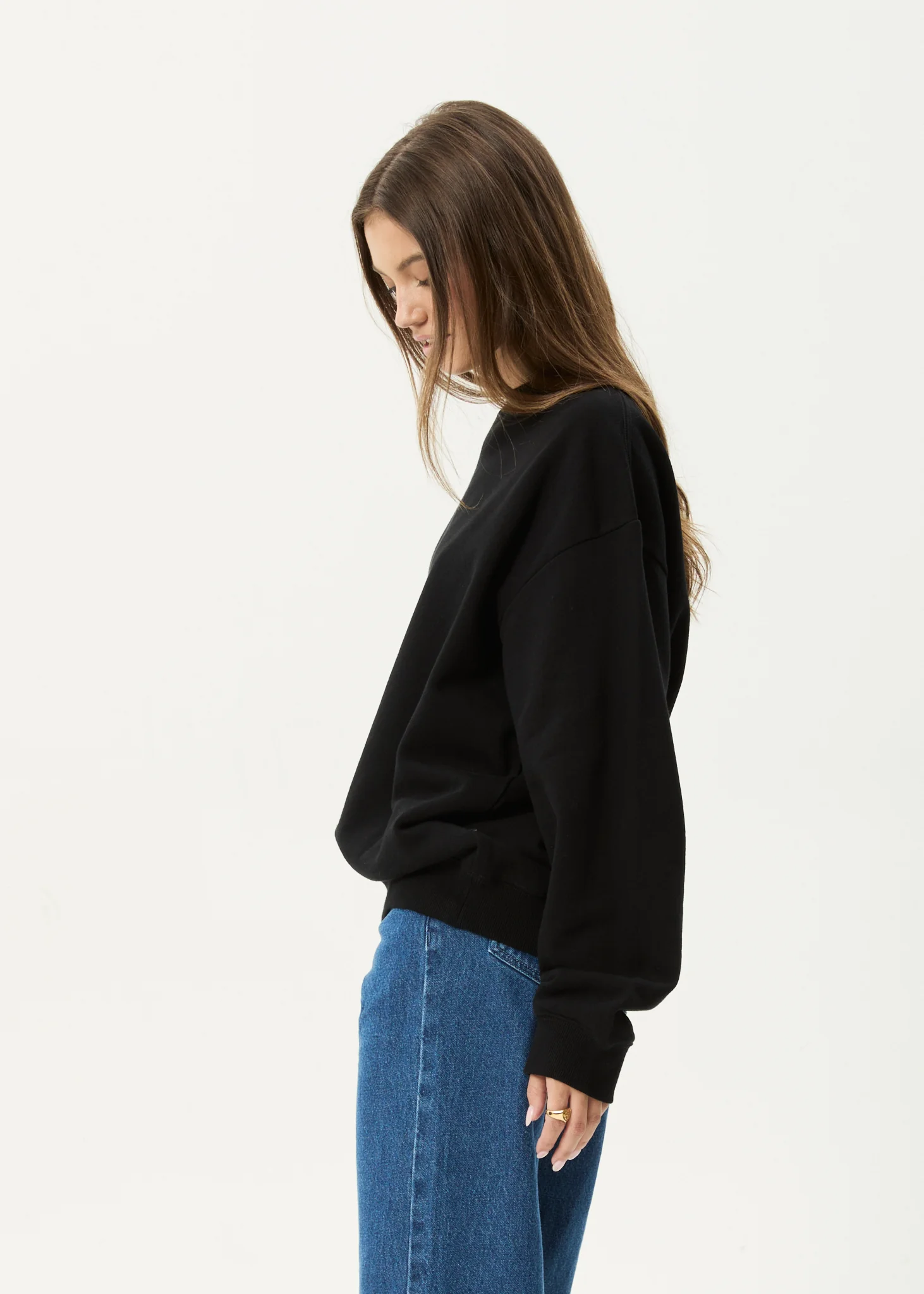 AFENDS Mens Genesis - Crew Neck Jumper - Black - Image 6