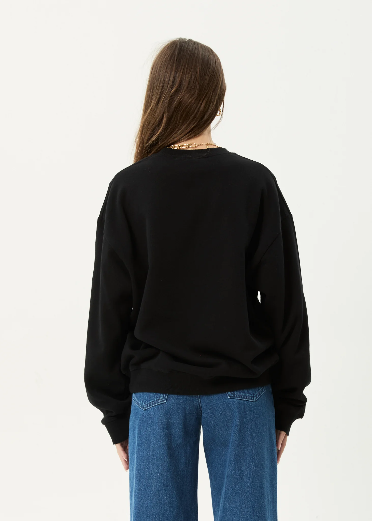 AFENDS Mens Genesis - Crew Neck Jumper - Black - Image 8