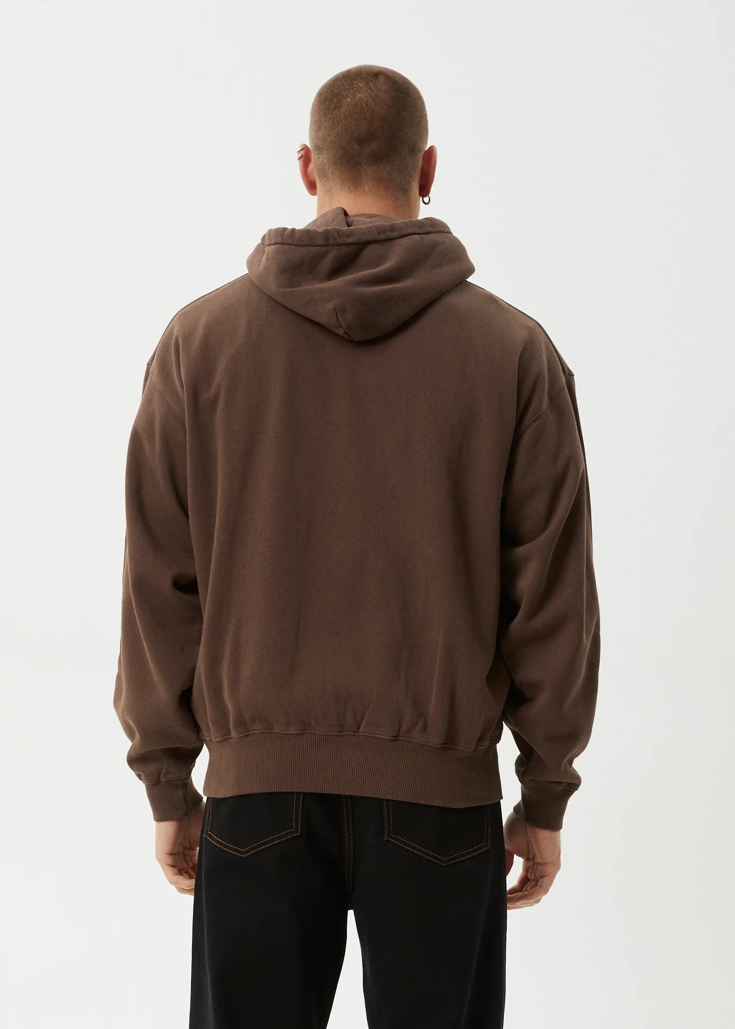 AFENDS Mens Mace - Hoodie - Coffee - Image 5