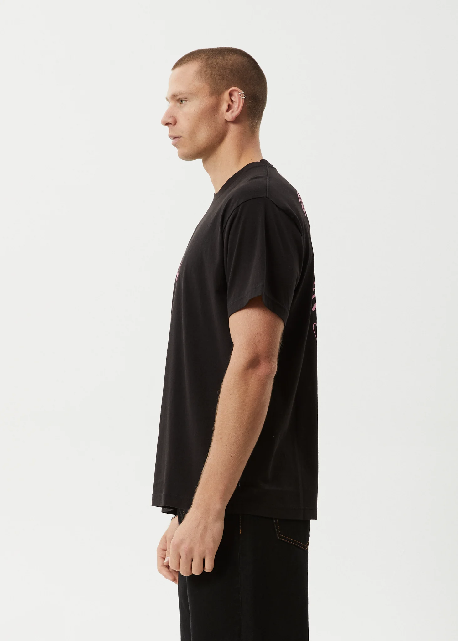 AFENDS Mens Mind Blow - Boxy Tee - Black - Image 4