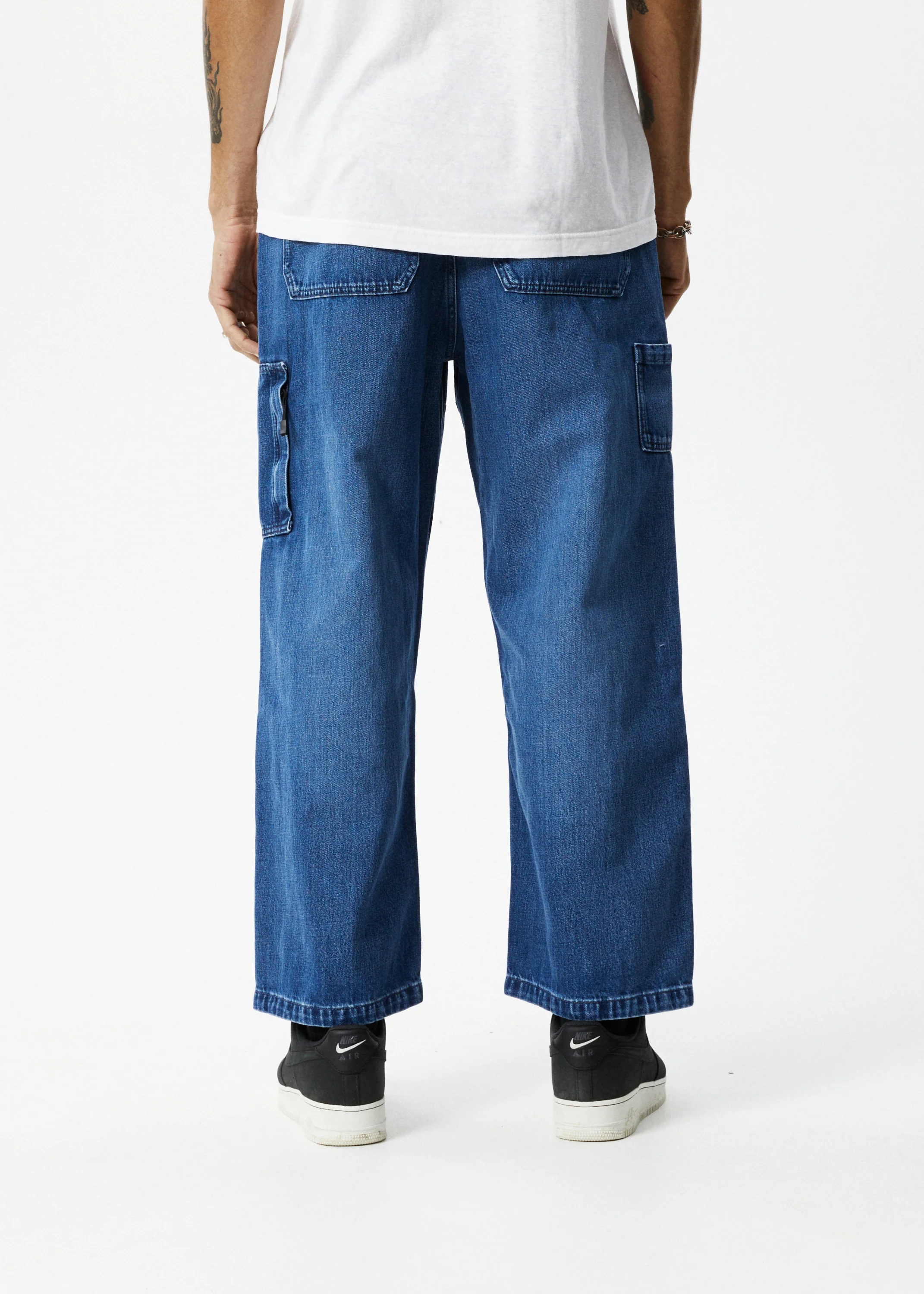AFENDS Mens Richmond - Denim Workwear Jean - Authentic Blue - Image 4