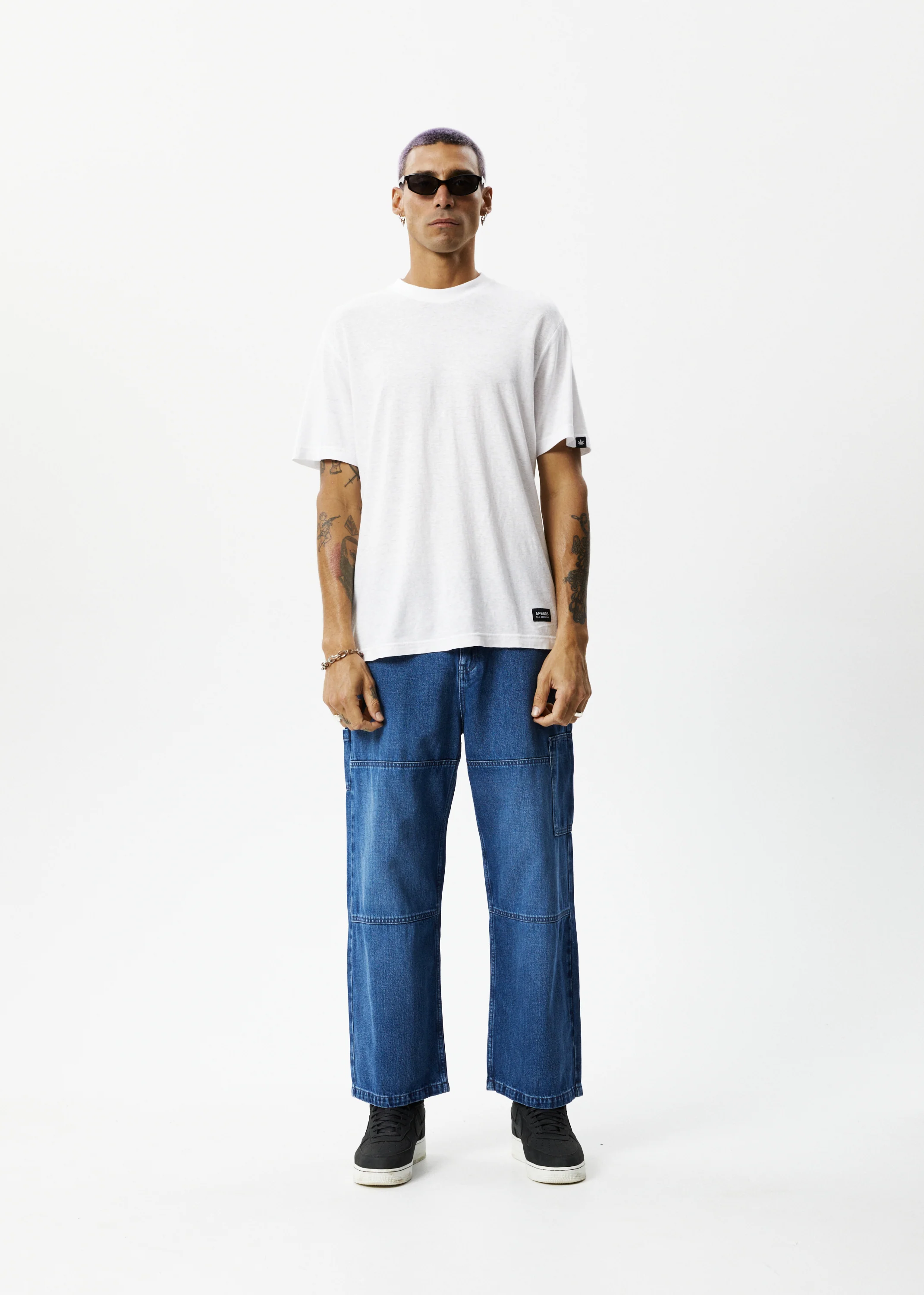 AFENDS Mens Richmond - Denim Workwear Jean - Authentic Blue - Image 6