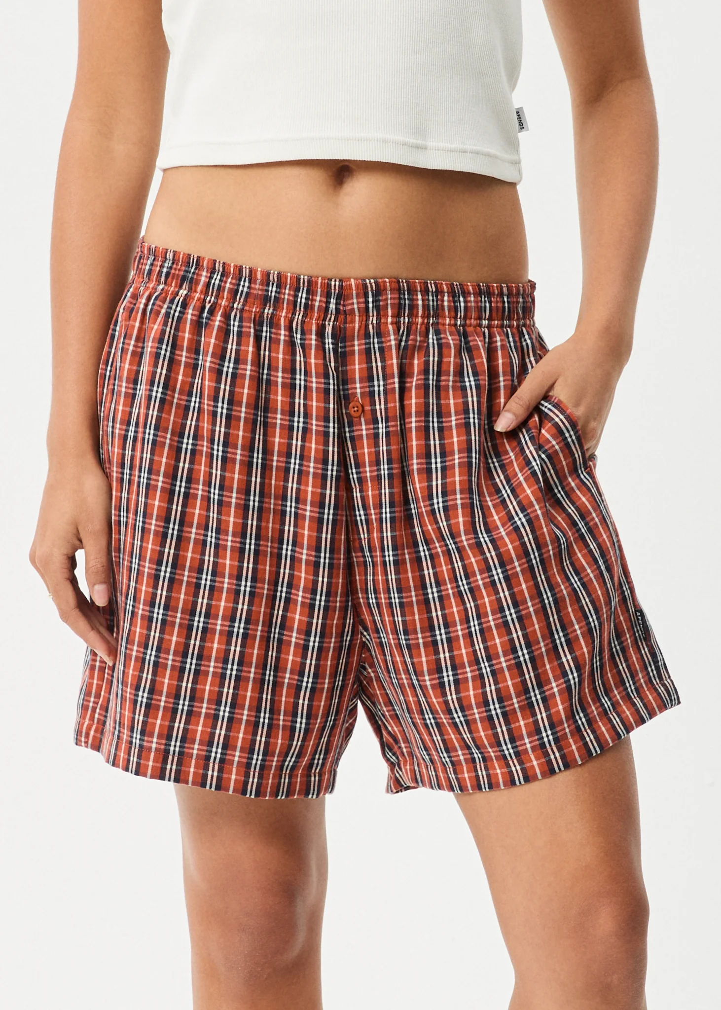 AFENDS Mens Wrecked - Boxer Short - Terra - Image 4