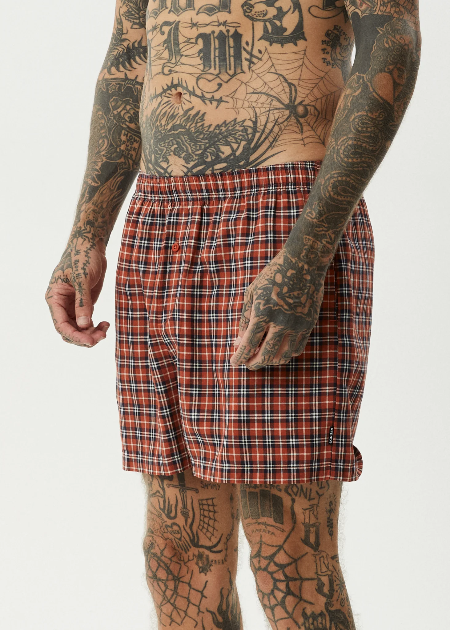 AFENDS Mens Wrecked - Boxer Short - Terra - Image 5