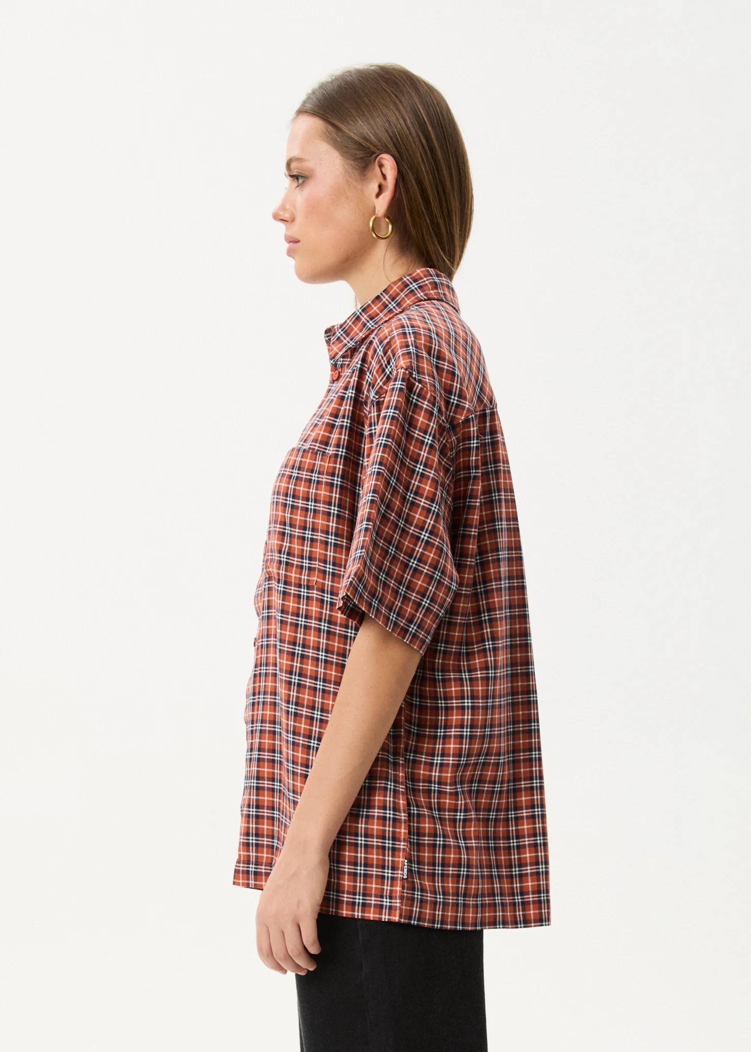 AFENDS Mens Wrecked - Short Sleeve Shirt - Terra - Image 8