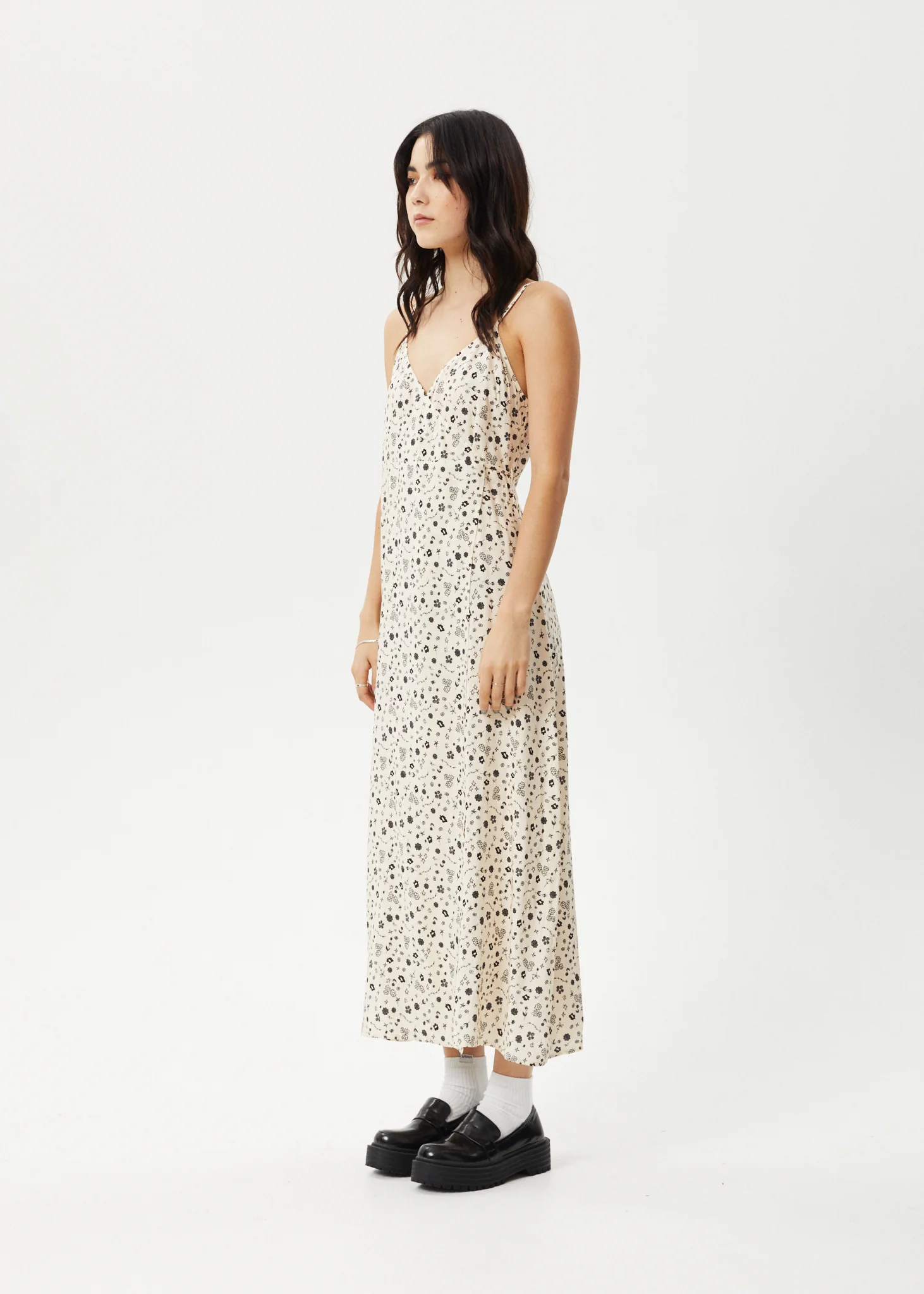 AFENDS Womens Rooney - Maxi Dress - Sesame - Image 3