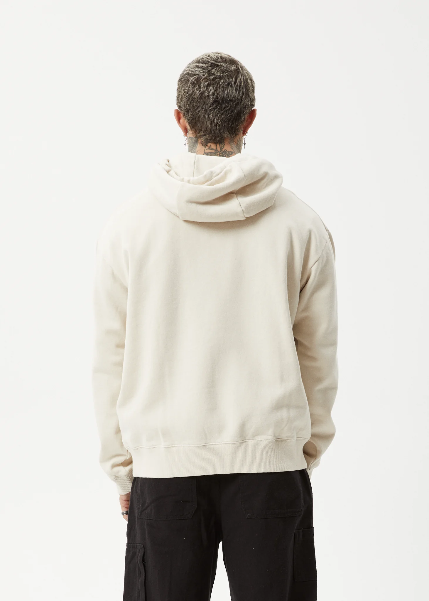 AFENDS Mens Vinyl - Hoodie - Moonbeam - Image 5