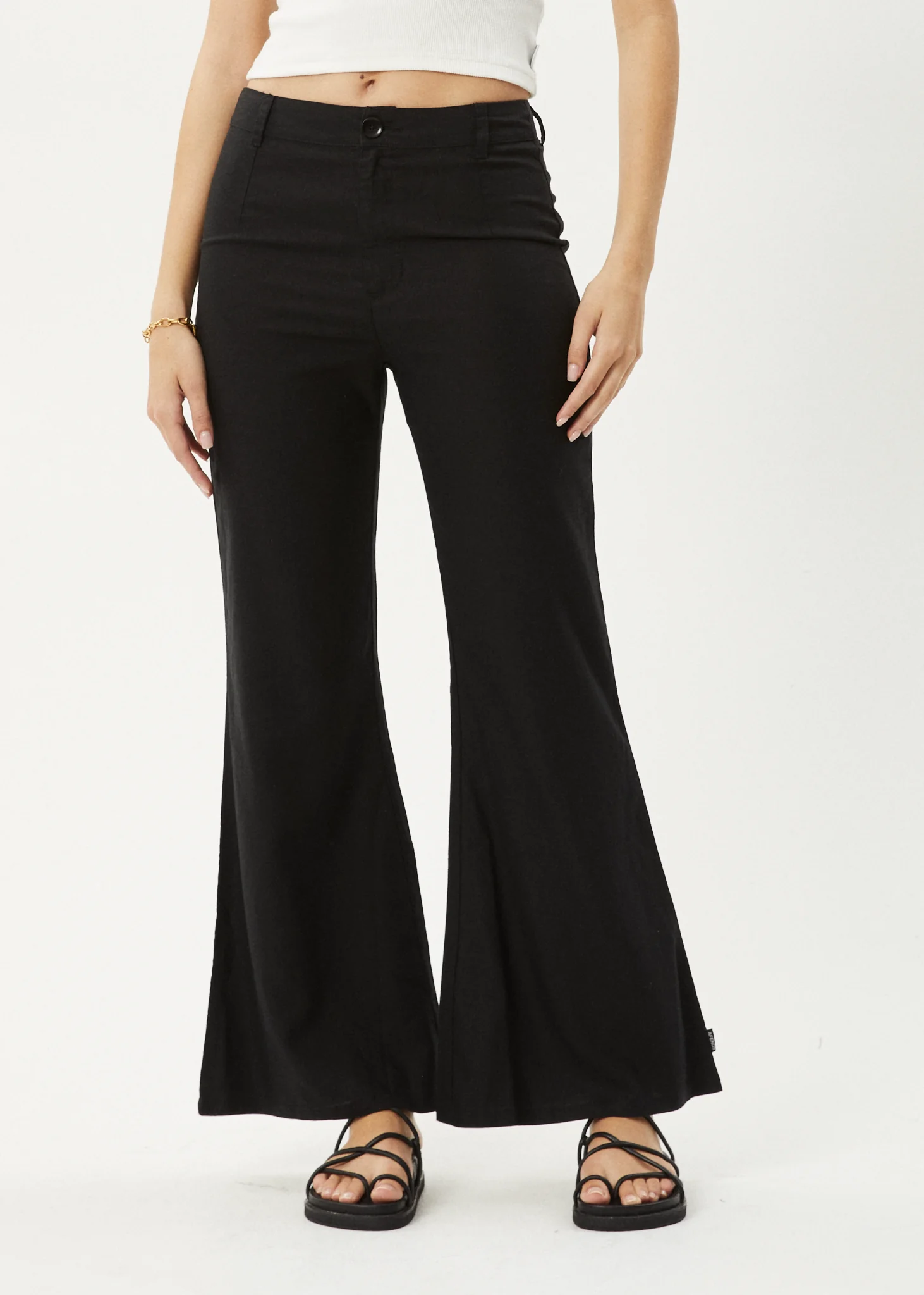 AFENDS Womens Birkin - Flares - Black - Image 3