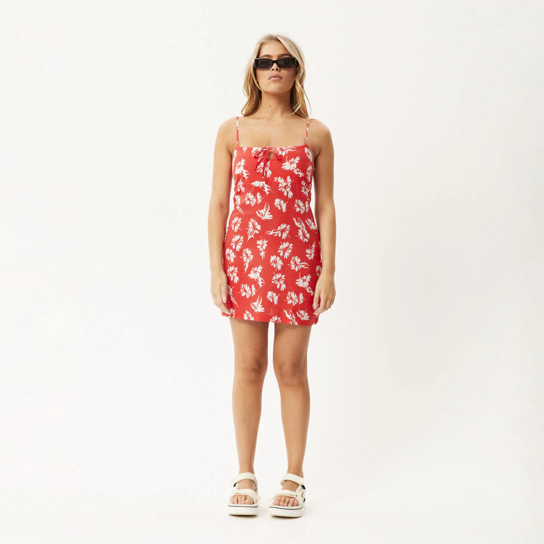AFENDS Womens Hibiscus - Mini Dress - Hibiscus - Image 6