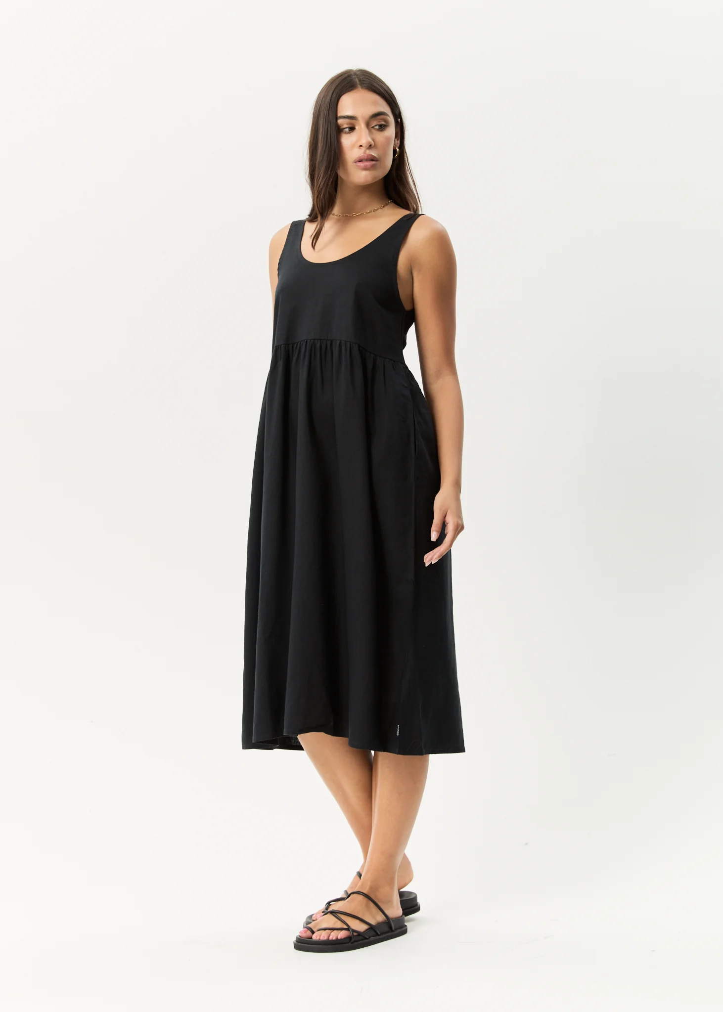 AFENDS Womens Jesse - Midi Dress - Black - Image 3