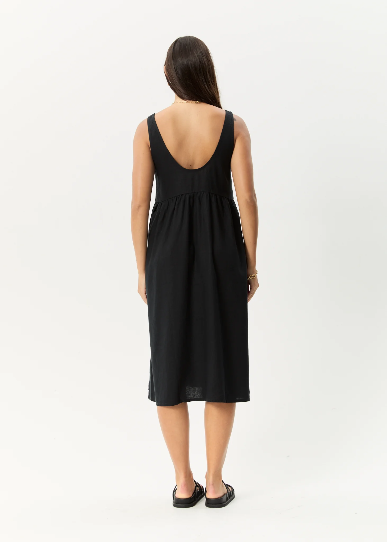AFENDS Womens Jesse - Midi Dress - Black - Image 5