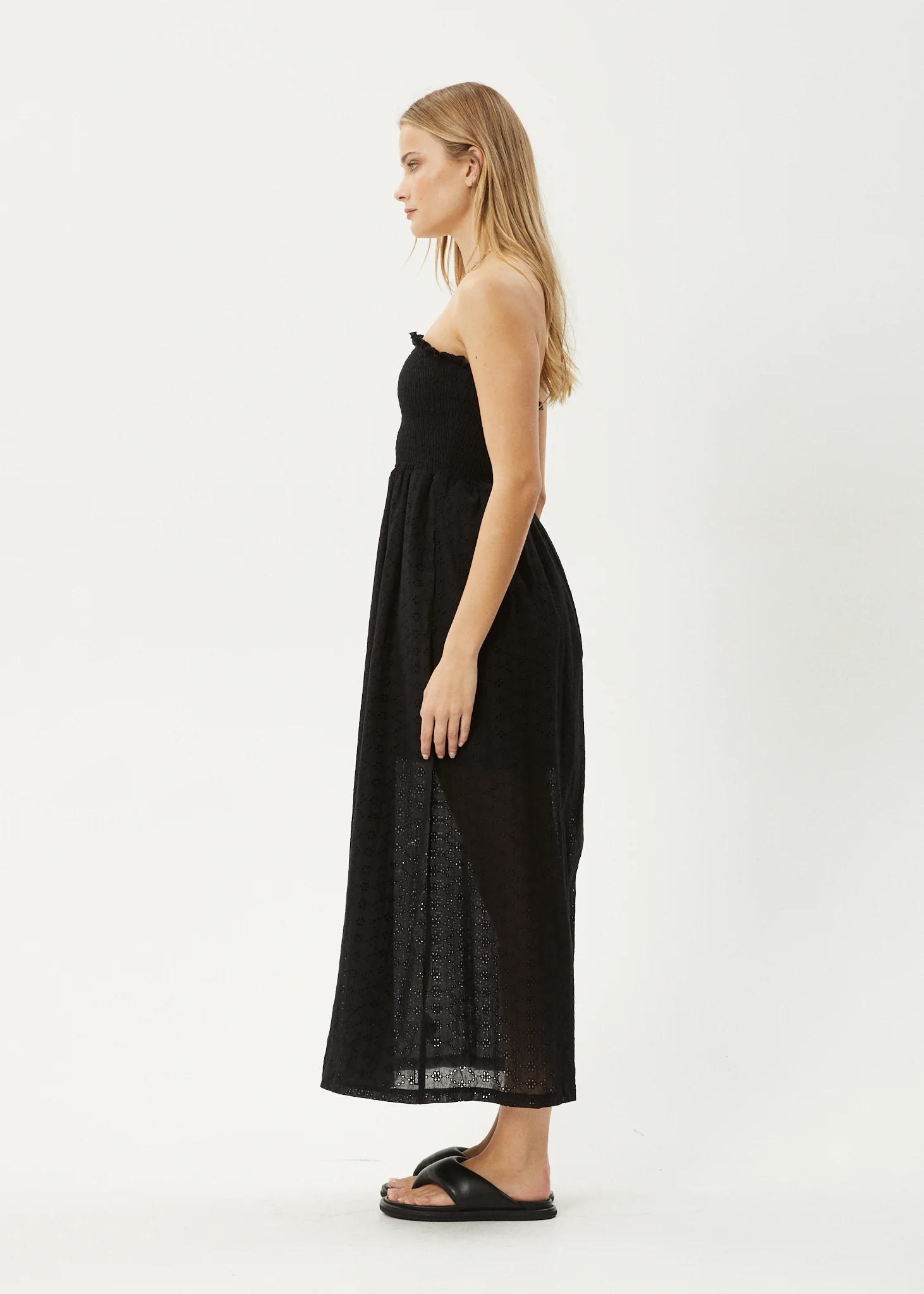 AFENDS Womens Marlow - Strapless Maxi Dress - Black - Image 4