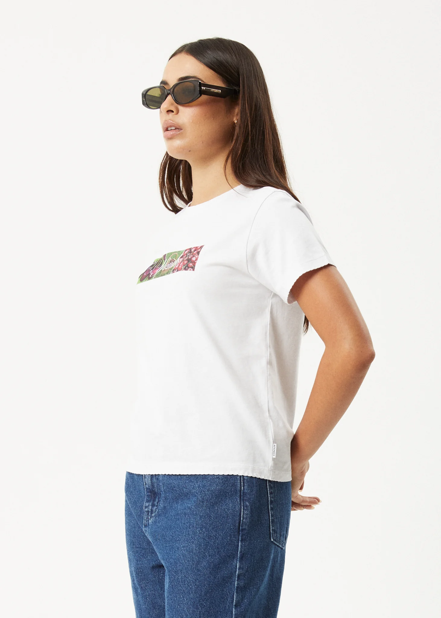 AFENDS Womens On Top -  Regular Tee - White - Image 3