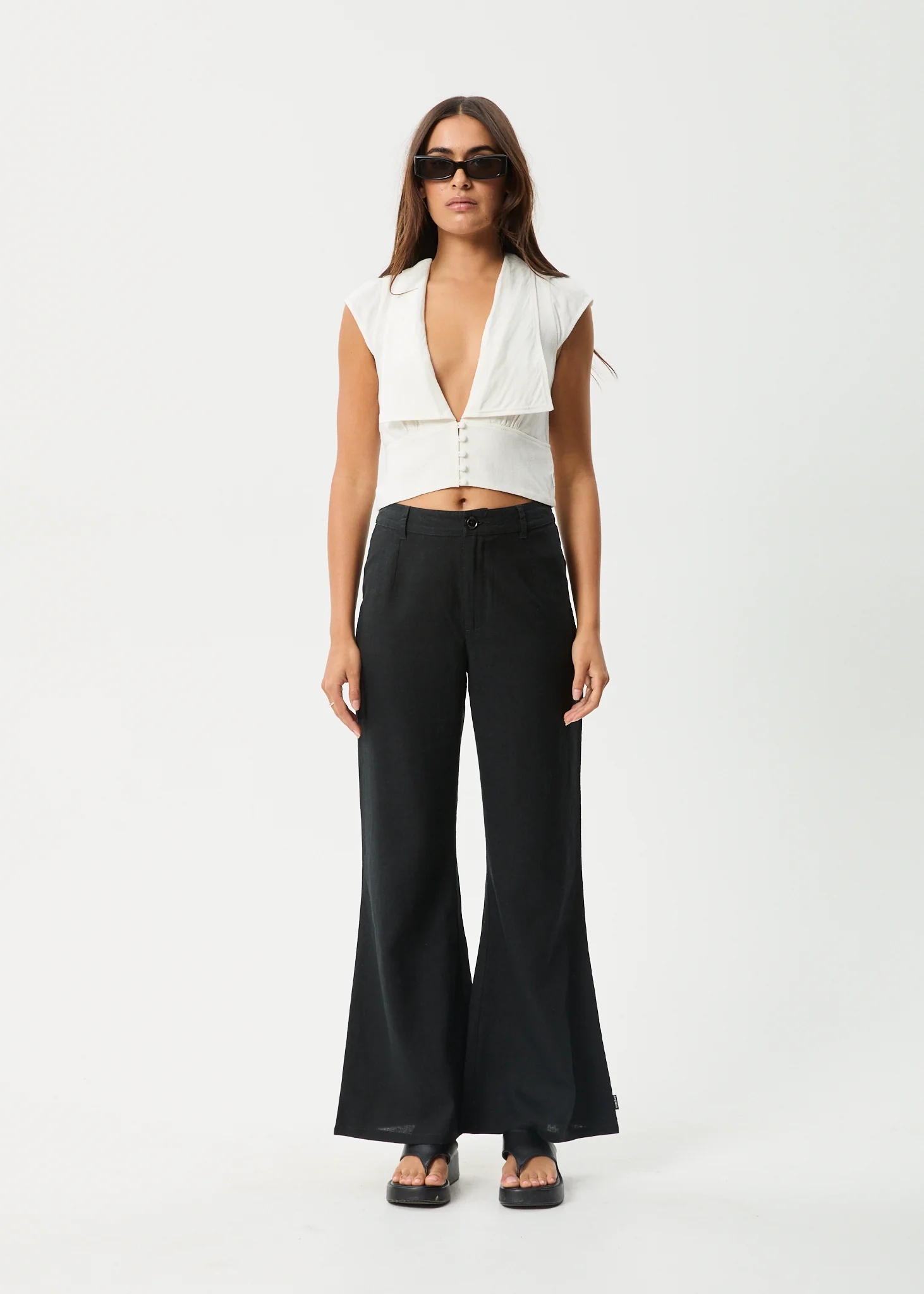 AFENDS Womens Twila - Button Up Top - White - Image 8